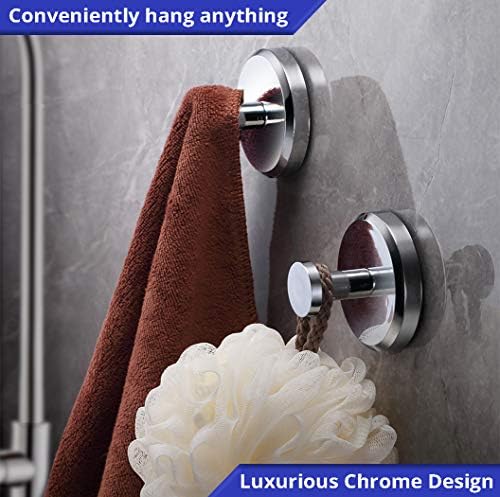 HOME SOPositionable Suction Cup Hooks 2-Pack - Holds 15lbs - Durable Waterproof