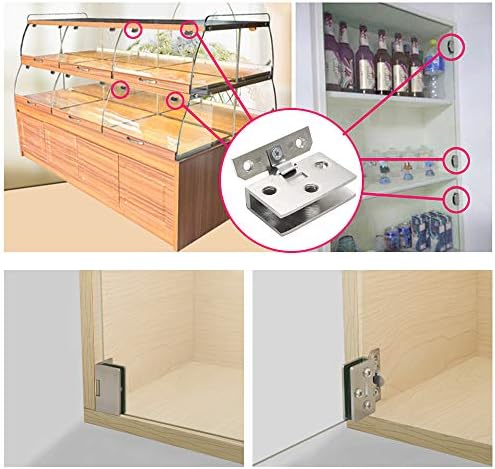 Sturdy 2-Piece Glass Door Hinges for Alise Catalog