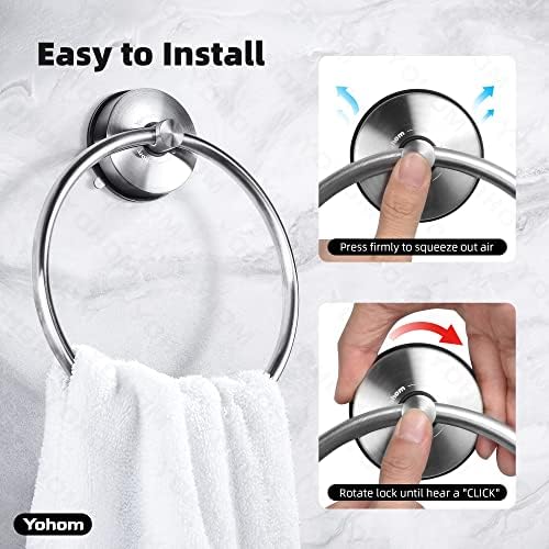 YOHOM Suction Cup Towel Holder
