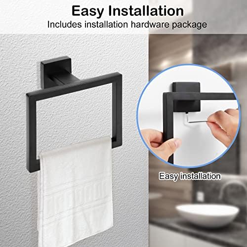 Sturdy Square Towel Holder Set