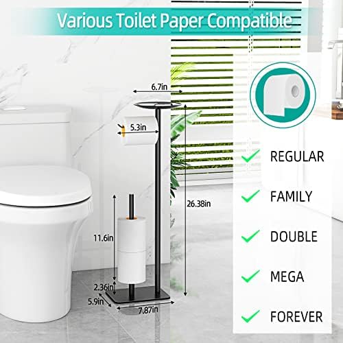 FEILERN 4 Roll Toilet Paper Holder Stand Rust-Resistant Durable Design for Home and Bathroom Use