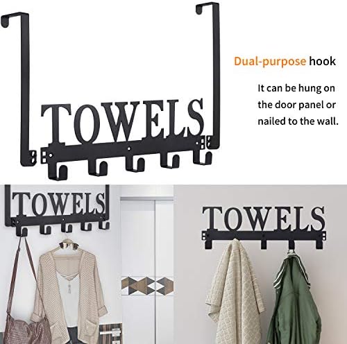 Durable Over the Door Towel Holder for Space-Saving Use