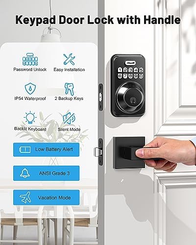 Zowill Keyless Entry Door Lock Secure Easy to Use