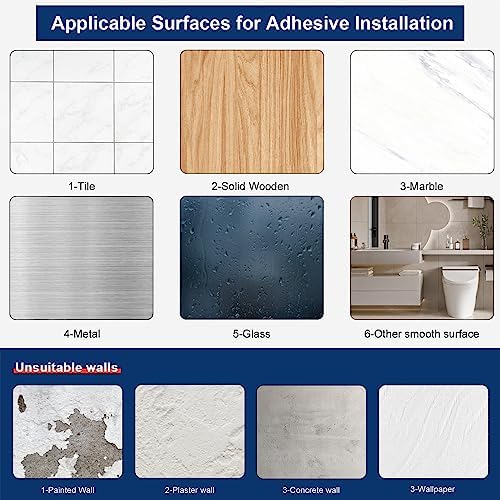 Premium Black Stainless Steel Towel Holder Wall-Mounted Self-Adhesive Towel Bar