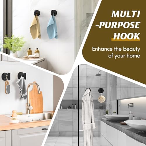 Durable Suction Cup Hooks for Bathroom Storage