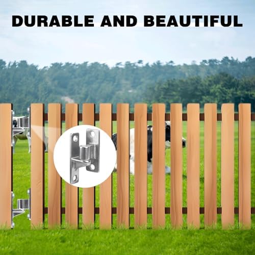 auxificantlyW Concealed Hinge Set Heavy Duty 304 stainless steel Perfect for Farm Gates and Outdoors