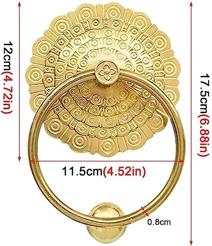 Katzowen Antique Metal Door Knocker - Vintage Front Door Decor 175cm688INCH