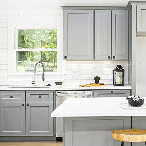 Ravinte 25-Pack Matte Black Cabinet Knobs for Drawers and Cabinets