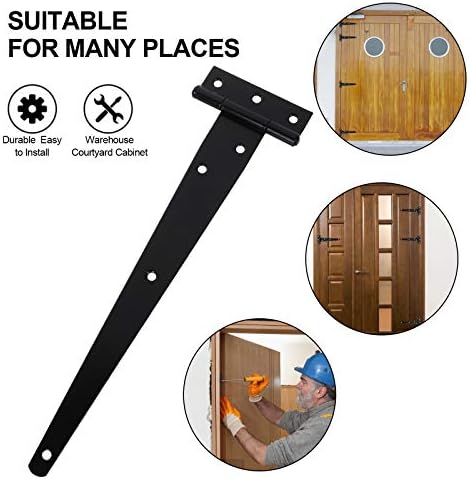 EATHEATY10Pack Heavy Duty Gate Hinges for Barn Shed Doors