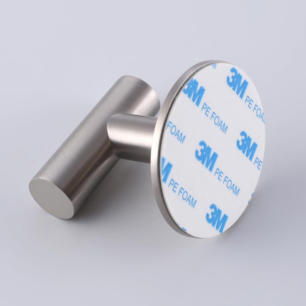 ZuvkySelf-Adhesive Stainless Steel Towel Hook Heavy Duty Bathroom Kitchen Storage Solution Silver