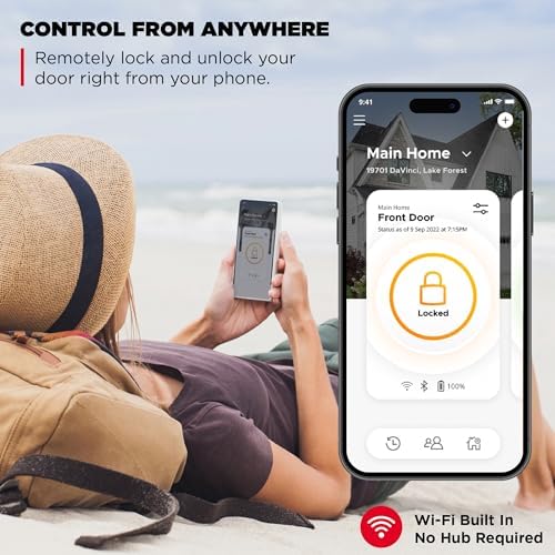 Kwikset Halo Wi-Fi Smart Door Lock Keyless Entry