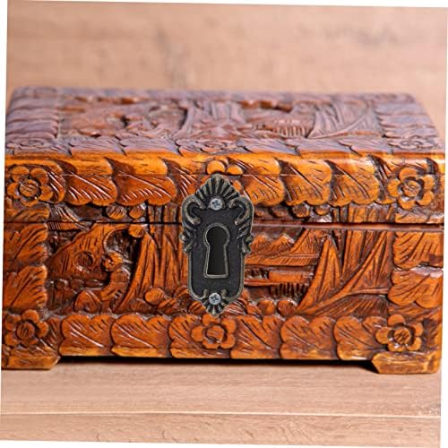 Mikikit 2-Piece Antique Door Garage Deadbolt Lock Set