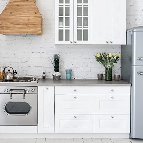 Ravinte 10-Piece Cabinet Pulls Brushed Nickel 1-14 inch Knobs for Cupboard Use