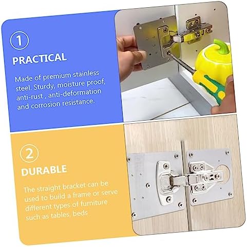 Gadpiparty 4pc Hinge Repair Plate Set