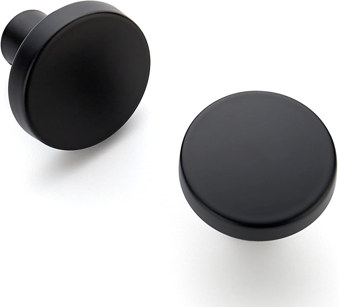 Ravinte 25-Piece Knobs Set 1-14 inch Matte Black Kitchen Cabinet Hardware Set