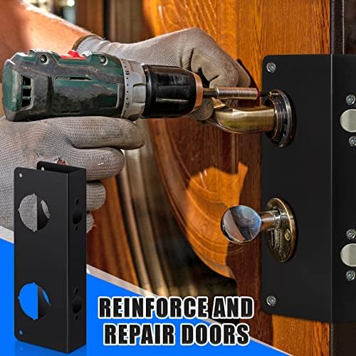 Genuine Stainless Steel Door Lock Reinforce Plate - Bronze Finish for Home Security