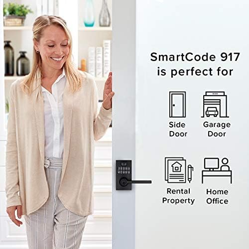Kwikset SmartCode 917 Smart Entry Keypad for Door Locks Matte Black