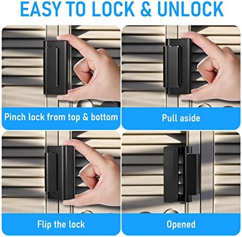 3-Pack Home Security Door Lock Set