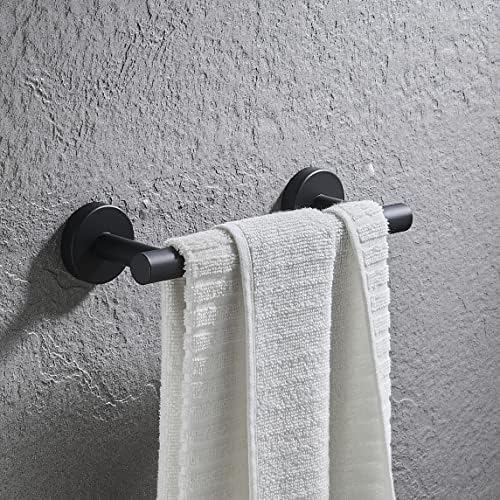 Z MAYABBO Stainless Steel Towel Holder Wall Mounted Matte Black
