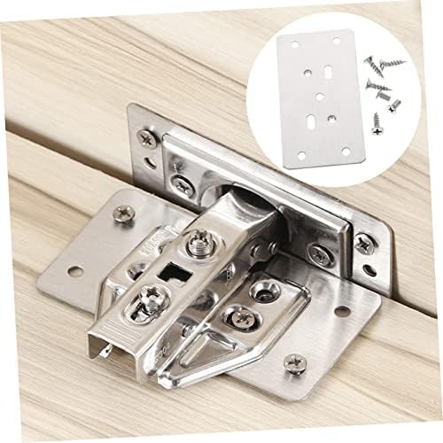 SOESFOUFU Cabinet Door Hinge Repair Kit 6-Piece Set screws for Wood Furniture Mending
