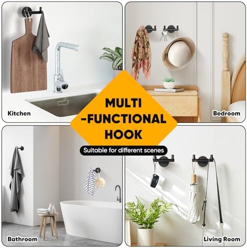 Secure Durable Towel Hook Set