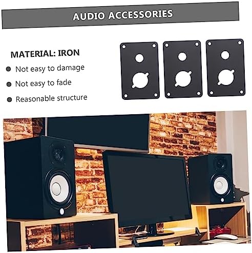Instant Speaker Fix - 4-Piece Hinge Repair Plate Set for Home _audio Systems