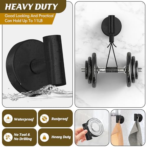 Durable Suction Cup Hooks for Bathroom Storage