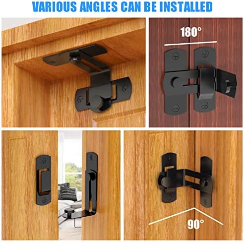 Premium 90-Degree Barn Door Lock for Home Outdoor Use