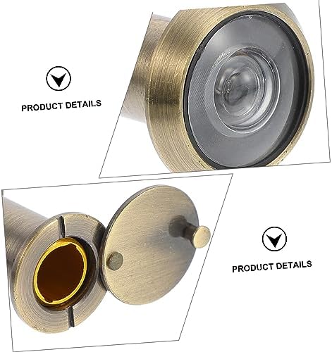 Angoily Door Peephole Alarm Chime Door Lock Sensor with 360-Degree Privacy Backup Camera