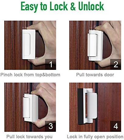 Top Front Door Lock for Security with 800 lbs Kids Safety
