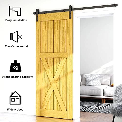 6FT Sliding Barn Door Hardware Kit