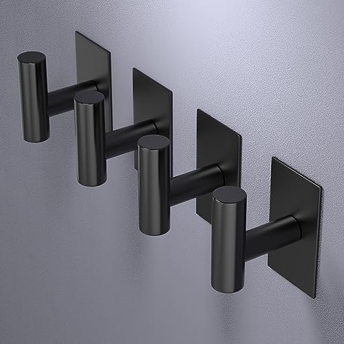 VAEHOLD Heavy Duty Wall Towel Holders Adhesive 4-Piece Set for Bathroom or Kitchen