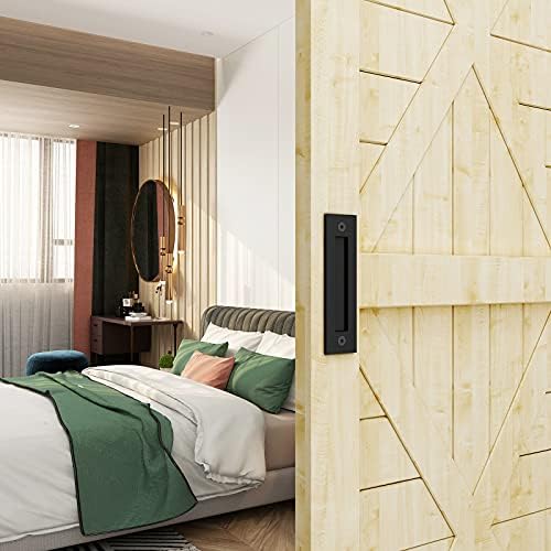 JUBEST 8-35 Finger Flush Pull Door Handle for slid doors Matte Black