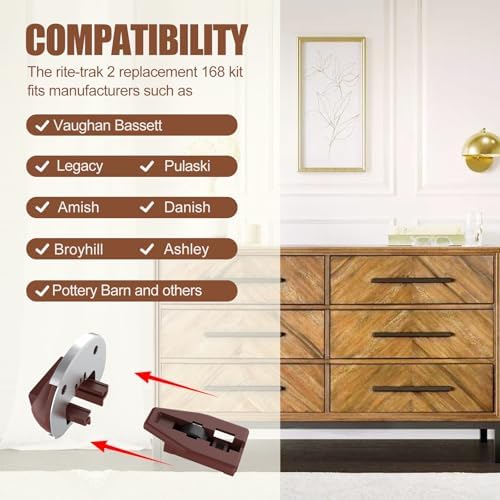 Rite-Trak II Drawer Guide Kit Enhanced Compatibility for Commercial Drawers