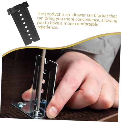 SEWOART Drawer Track Back Plate Set Heavy Duty Brackets for Drawer Rails and Guides
