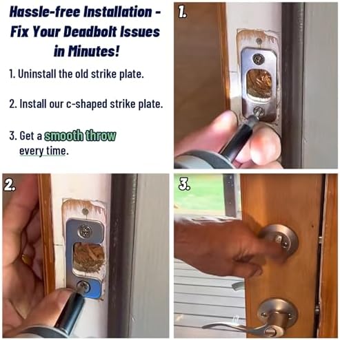 Adjustable Strike Plate for Exterior Doors - 225 in