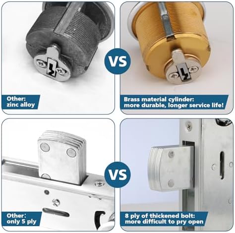 Secure and Durable 8-Layer Commercial Door Mortise Lock