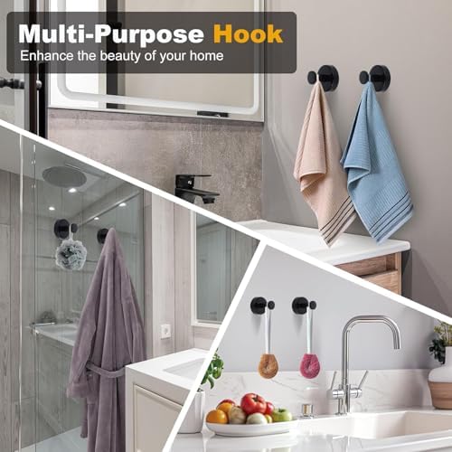 Sturdy Suction Cup Hooks for Towels Robes