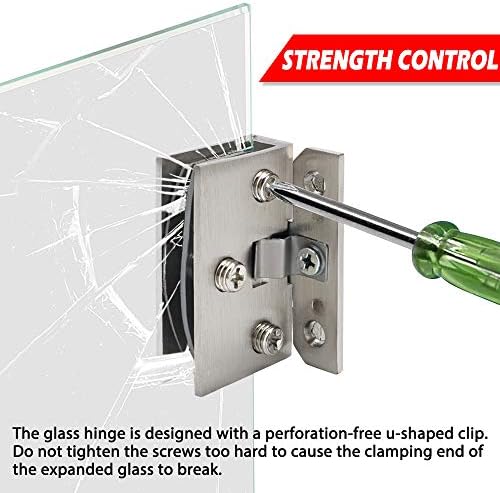 Sturdy 2-Piece Glass Door Hinges for Alise Catalog