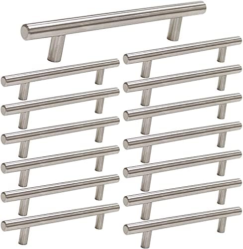 Homdiy 15-Piece Brushed Nickel Cabinet Pulls 3-Inch Handles stainless steel