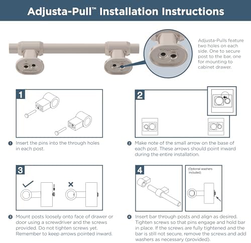 Adjustable Cabinet Pulls 1-38 to 4