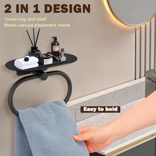 Matte Black 304 Stainless Steel Towel Hanger for Bathrooms kitchens