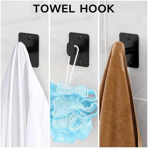 10-Piece Bathroom Accessory Set with 24 Towel Bar More