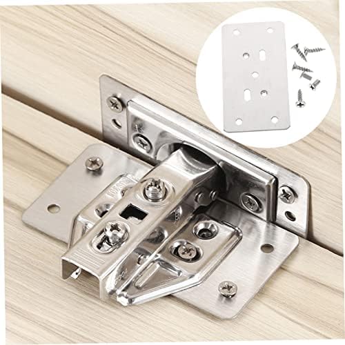 Quick-Service Cabinet Hinge Repair Plates with Screws