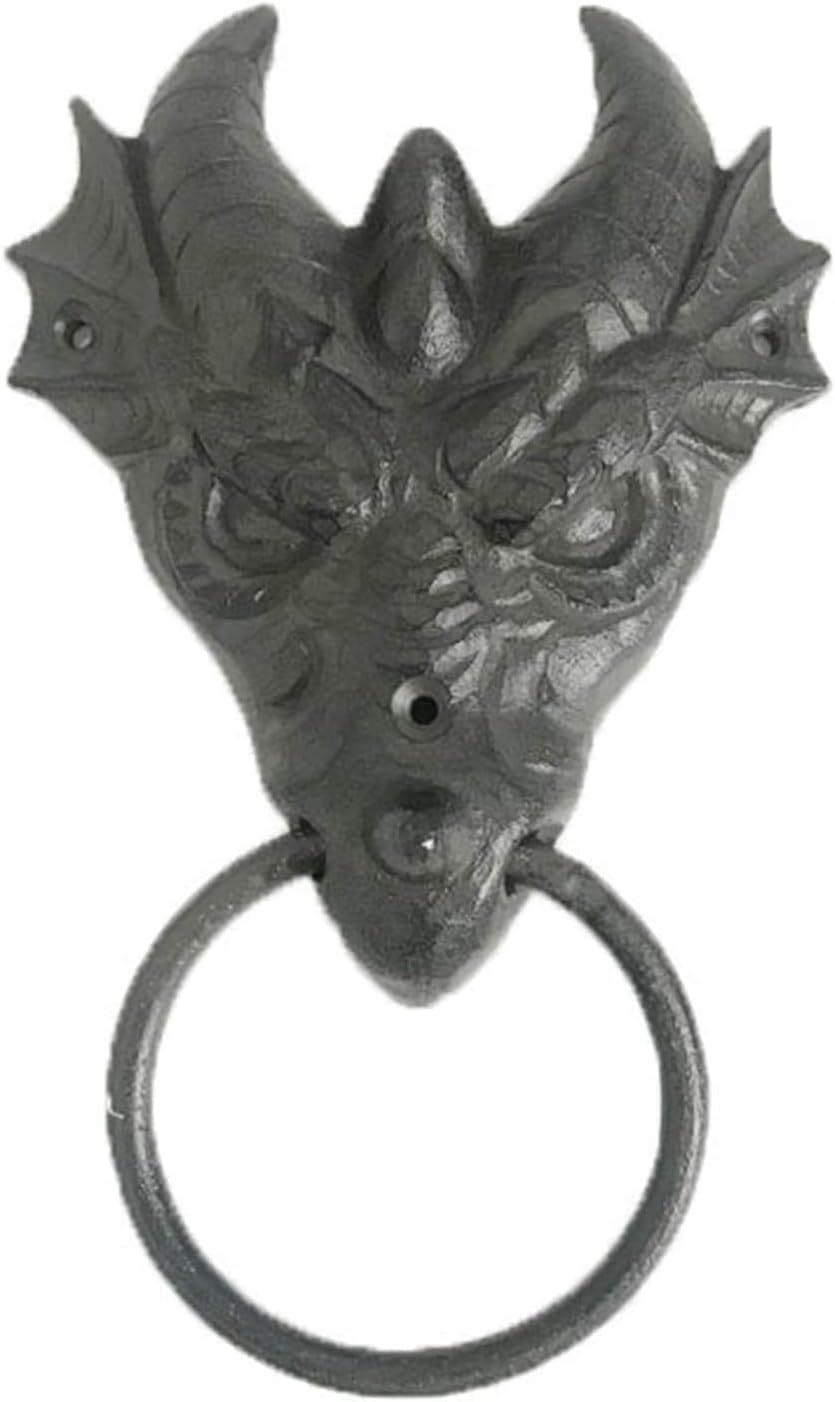 Front Door Door Knocker - Vintage Dragon Head Door Decor