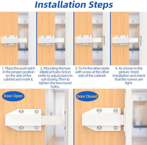 6-Pack Magnetic Push Latch by Jiayi