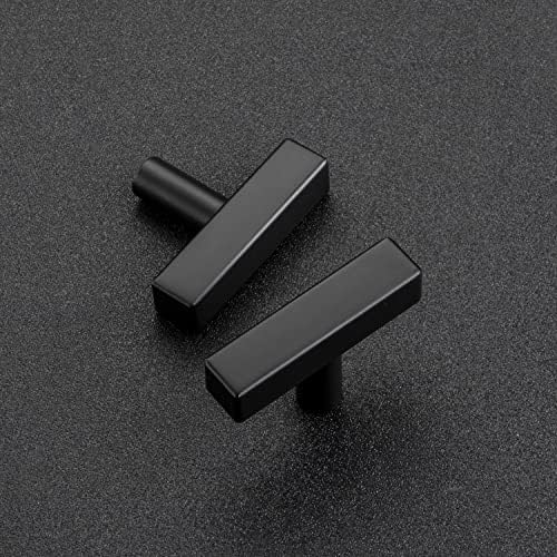Sturdy Modern Black cabinet knobs 10-Piece Pack