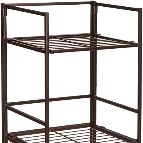 Amazon Basics 4-Tier Iron Tower Shelf for Bathroom Storage