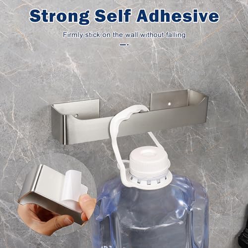 NearMoon Self-Adhesive Hand Towel Holder Stainless Steel Rustproof Stick-On Towel Rack for Bathroom Kitchen
