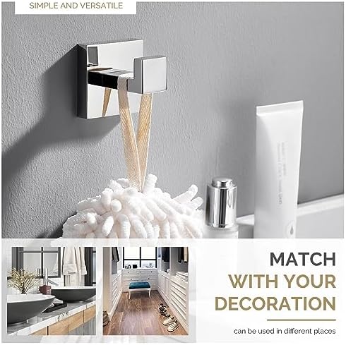 Angle Simple bath towel hook stainless steel chrome towel hook bathroom towel hook